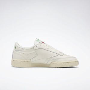 Adidasy Damskie Reebok Club C 85 Vintage Zielone/Białe/Czerwone PL 23OPJHE